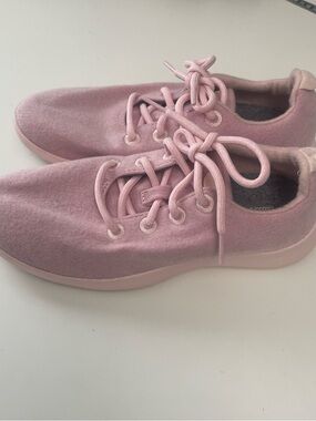 allbirds Pink Wool Lace-Up Sneakers